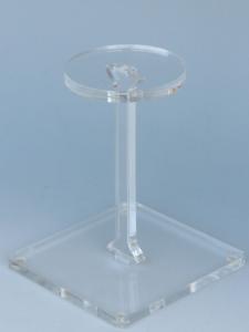 2a) Présentoir acrylique de casque, képi ou objet de collection. H=15 cm