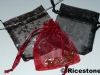 1b) 10x Pochettes cadeau, bourse Organza, 7 x 9 cm