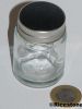 6a) Flacon en verre H= 6cm bouchon métal à vis, contenance 30ml