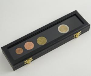 3b) Coffret luxe 5,6x20cm de gemmologie et objets minces.