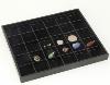 2a) Coffret avec 30x casiers de 4x4 cm pour rangement de collection.