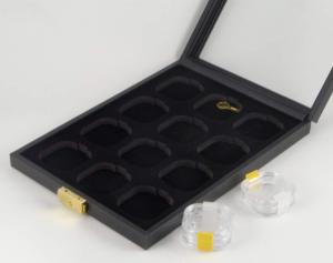 Coffret avec les emplacements pour les boites  membrane 50 x 50 mm