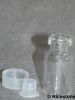 1d) Bouteille (petite) en verre 3cc avec bouchon, H= 3,2cm