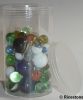9b) Boite transparente, Bocal vissant, Pot en plastique: Ø8; H 13cm