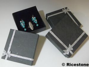 1h) 6x Boite 10x10 cm, packaging boite cloche multi-bijoux