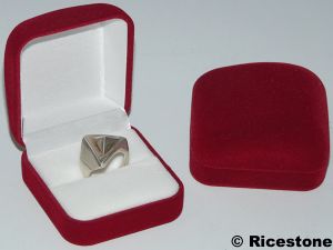 4c) 12x Coffrets  cadeau pour bague, packaging luxe feutrine.