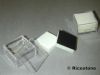 2) 20x Boîtes 3x3 plastique de gemmologie - pierres taillées tendres 
