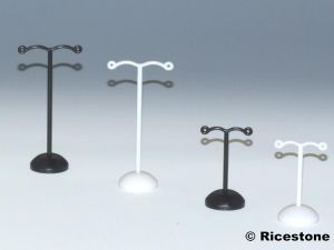 7a) Présentoir boucles d'oreilles à un niveau, (H= 7cm)