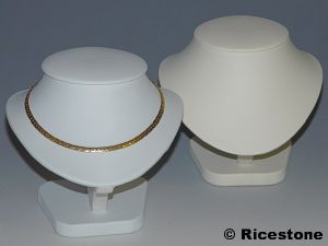 6a) Buste pour collier, Présentoir porte-bijoux, H=11 cm.