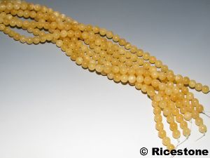 Calcite Jaune rang Bille 12mm