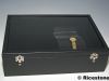 2e) Coffret luxe vitré 26x36 cm H=10 cm présentation d'objets.