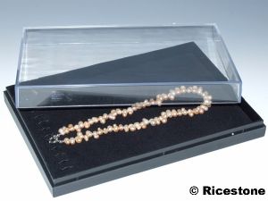 4) Coffret plastique pour présenter 13 bracelets 18 x 25 cm.