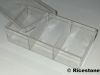 6c) Boite Plastique transparente, 21 x 10.2cm, 3 compartiments 