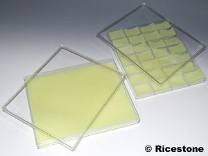 2d) Coffret plastique 20 x 24cm, sans compartiments.