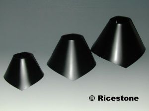 6b) BUSTE-Cône moyen en acrylique pour collier, Hauteur 10 cm