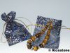 1f) 10x Pochettes cadeau, bourse en organza 12 x 18 cm