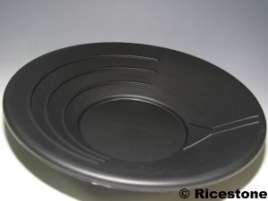 1d) Pan américain d'orpaillage plastique; Batée Ø 350mm ECONOMIQUE
