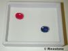 3a) Petit plateau Simicuir Blanc pour pierres.