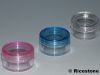 5) 12x Boites Plastique ronde transparente Ø32 x 20  mm à vis.
