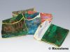 6b) 10x Pochettes en tissus à motifs chinois 7x8 cm