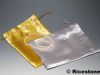 8b) 12x Pochettes professionnelles en satin, emballage cadeau 15x20 cm