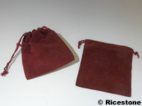 pochette  bijoux bordeaux