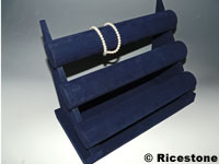 Prsentoir bleu pour bracelets ou montres