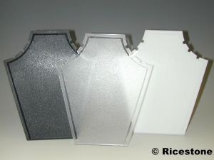 2b) Buste-plateau en acrylique (2x3 encoches) pour chaîne.