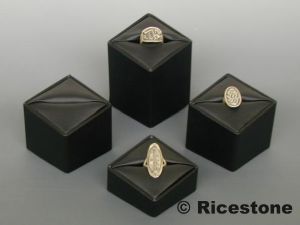 Lot De 3 Présentoirs à Bagues En Forme De Cône - Supports Décoratifs Pour Vitrine, Boutique Ou Coiffeuse