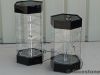 1) Vitrine Tournante 3 Plateaux, Hauteur 60 cm